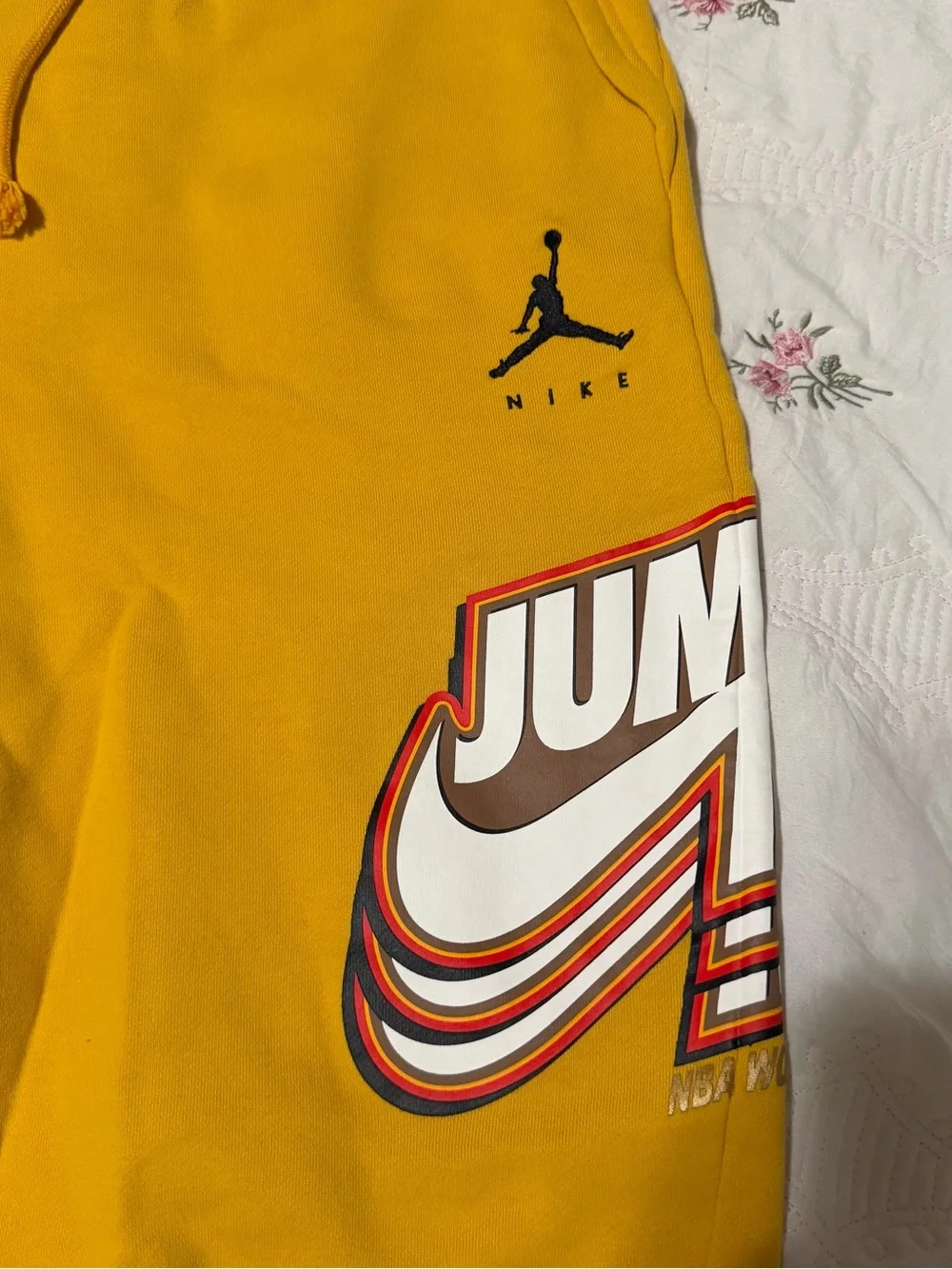 Jordan Jumpman Mustard Yellow Fleece Sweatpants, Men’s XXL